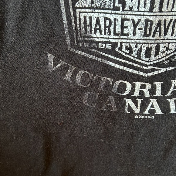 🎈HOST PICK🎈| Harley-Davidson | Ladies Small T•Shirt | 2019 | Black & White - Picture 5 of 8